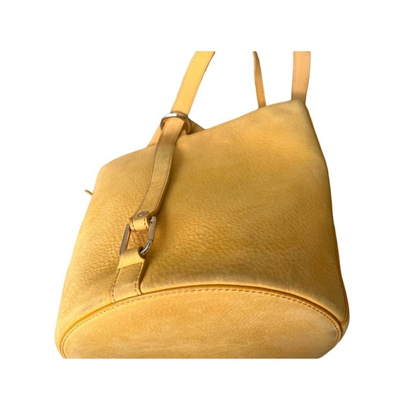 OAD Calf Dome Bucket Bag - Yellow - Picture 7 of 10